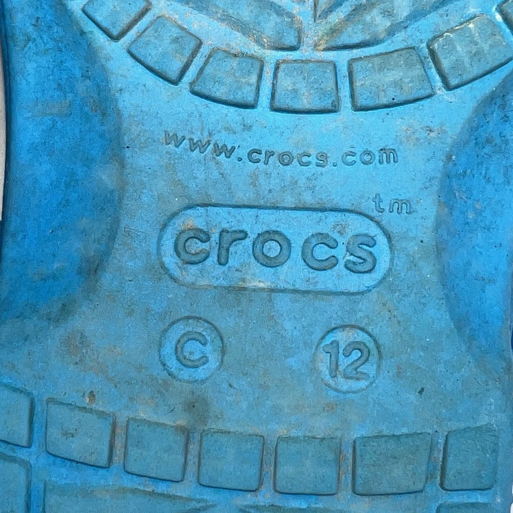 Crocs Blue Clogs Size 12 Kids Unisex Slip On Shoes Summer Boys Girls - Picture 3 of 5